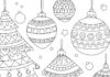 Christmas Tree Decoration Coloring Page