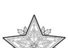 Christmas Tree Star Topper Coloring Page