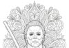 Classic 1978 Michael Myers Pose Coloring Page