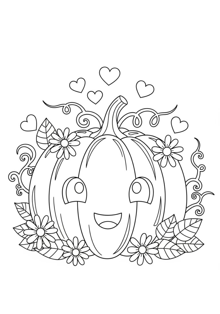 Color a Pumpkin Printable Page Color a Pumpkin Printable Page