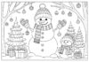 Color a Snowman Coloring Page
