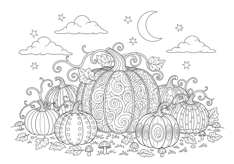 Colorable Pumpkin Printable to Print Out and Color Colorable Pumpkin Printable to Print Out and Color