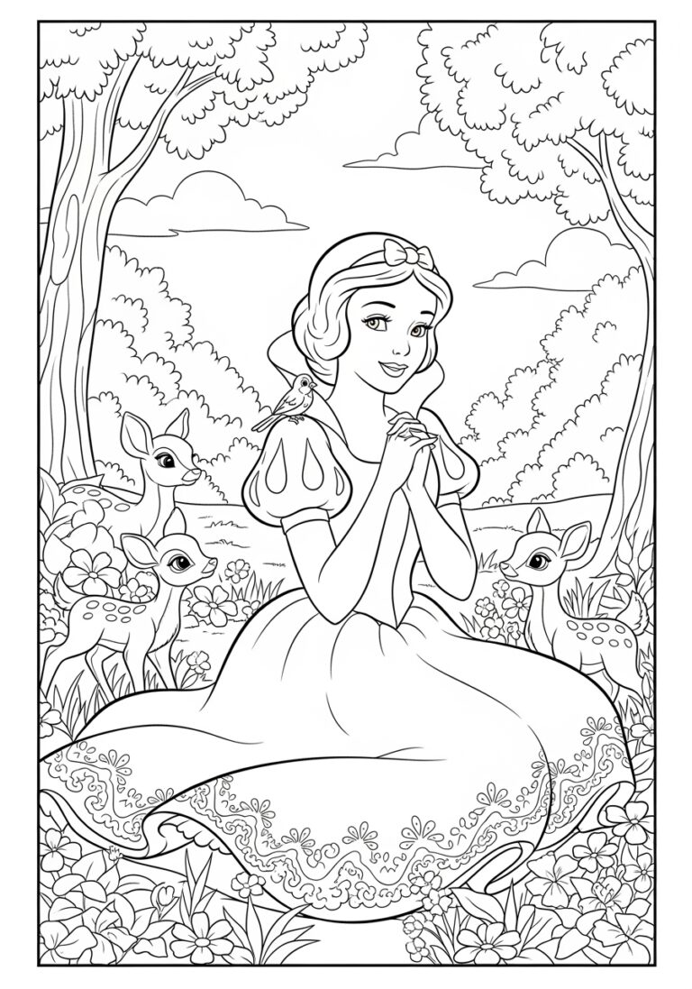 Coloring Page Snow White Coloring Page Snow White