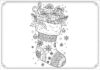 Coloring Page Stocking