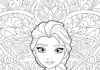 Coloring Page Elsa Frozen