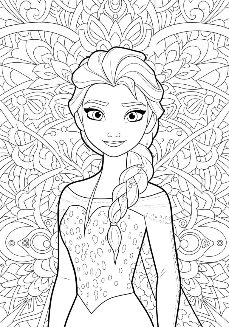 Coloring Page Elsa Frozen