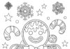 Coloring Page Gingerbread Man