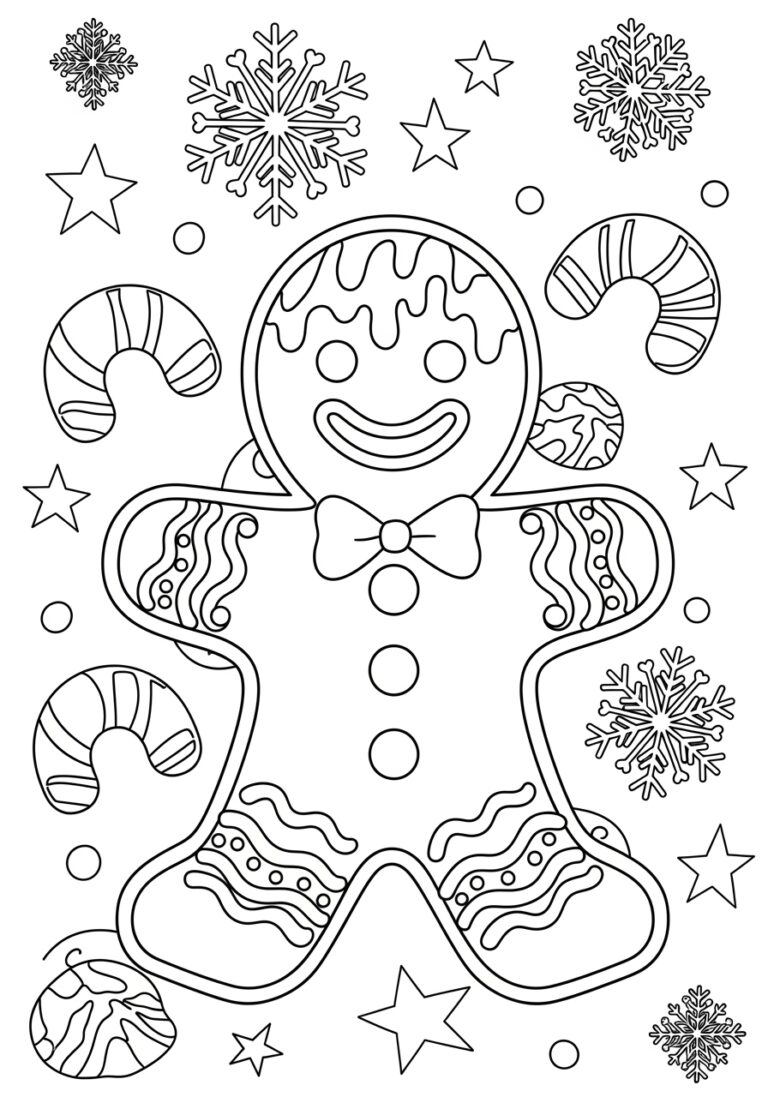Coloring Page Gingerbread Man Coloring Page Gingerbread Man