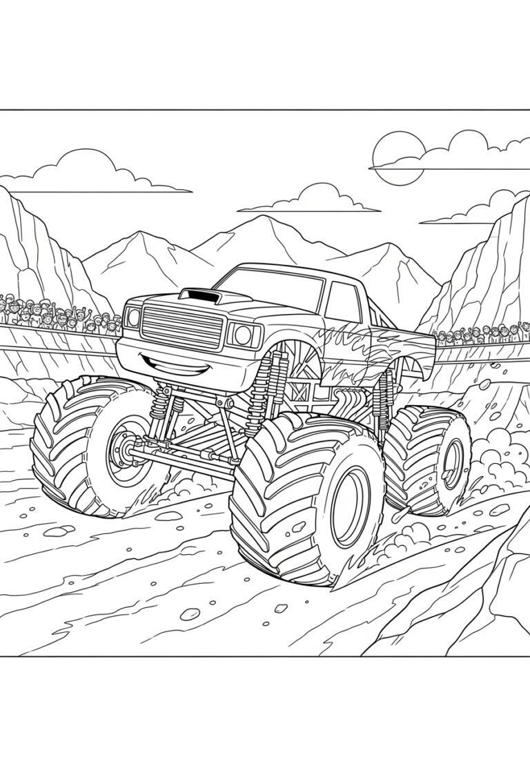 Coloring Page Monster Jam