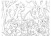 Coloring Page of Pokémon Characters