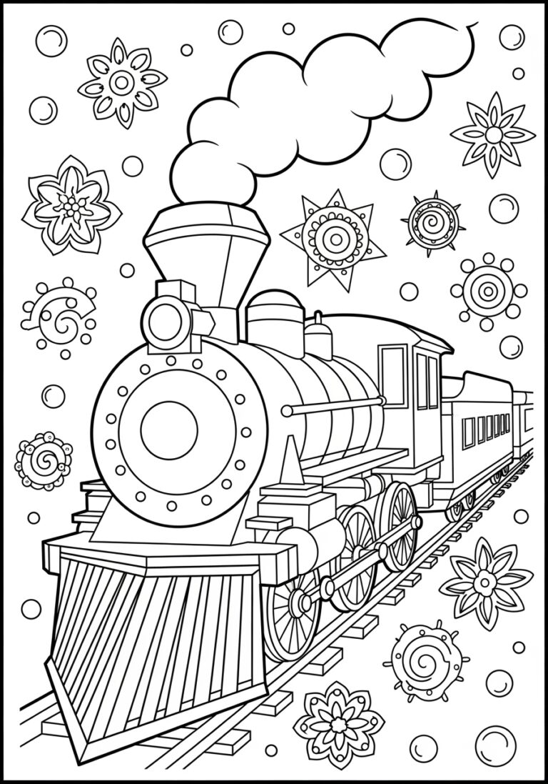 Coloring Page Polar Express Coloring Page Polar Express