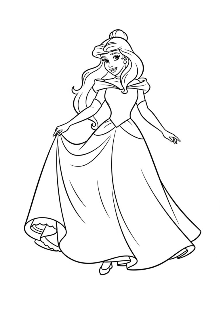 Coloring Page Princess Disney Coloring Page Princess Disney