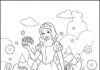 Coloring Page Snow White and the Seven Dwarfs