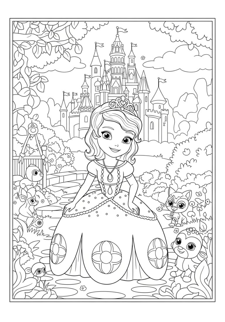 Coloring Page Sofia the First