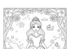 Coloring Picture of a Princess