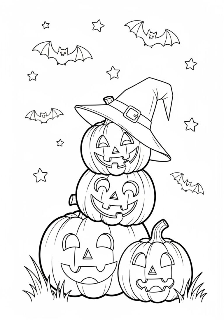 Coloured Halloween Picture to Print Coloured Halloween Picture to Print
