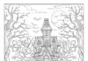 Complicated Halloween Coloring Page