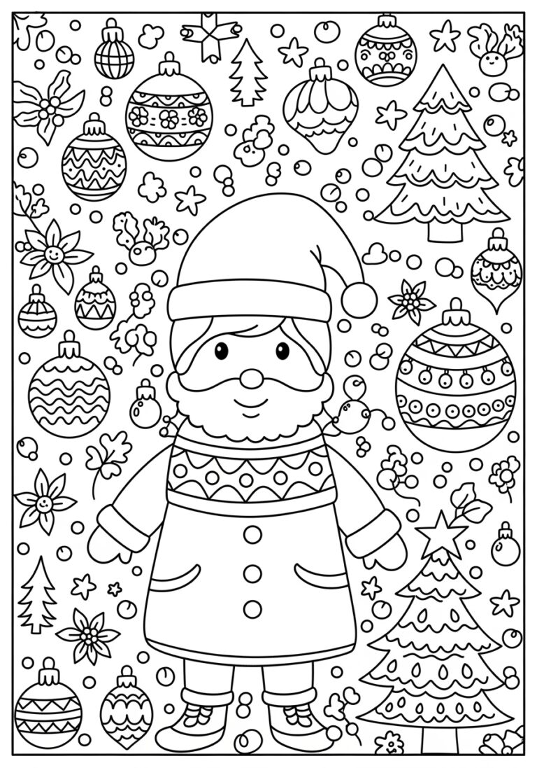 Cool Christmas Coloring Page Cool Christmas Coloring Page