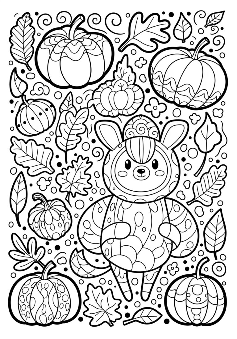 Cool Fall Coloring Page Cool Fall Coloring Page