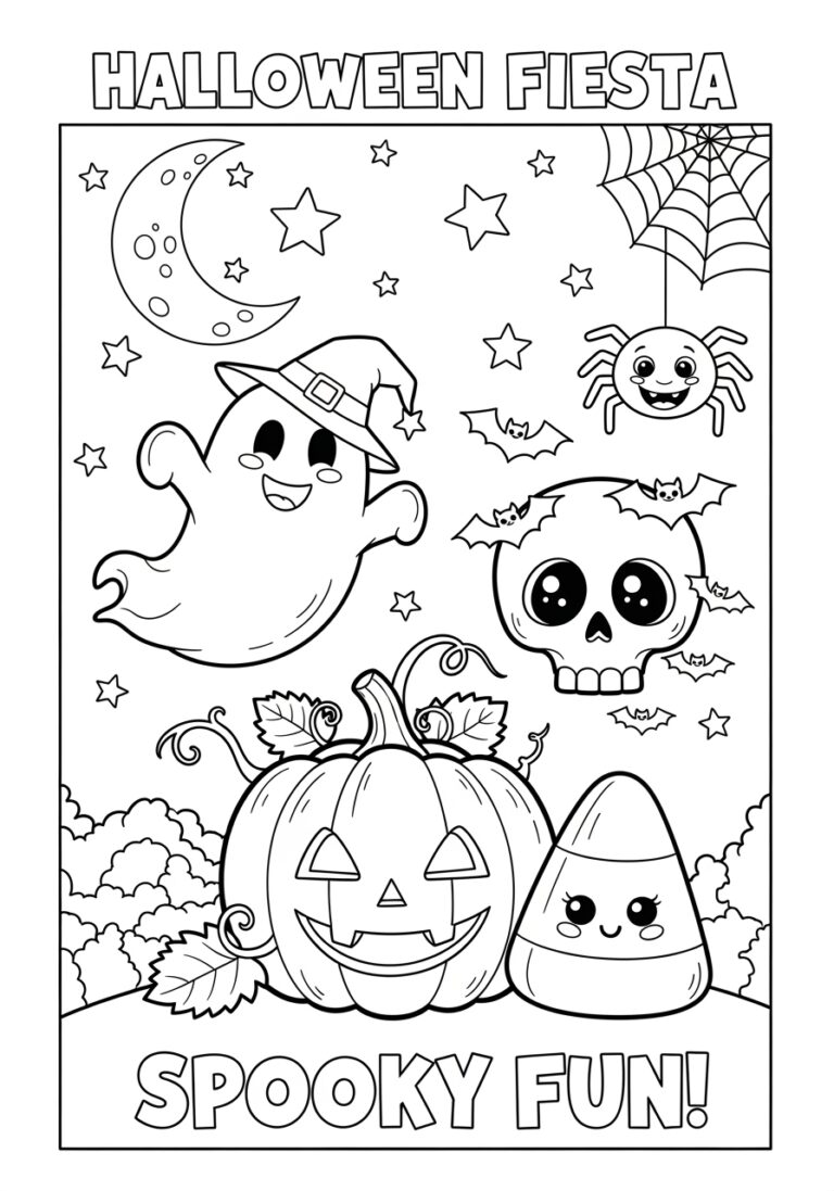 Cool Halloween Coloring Page