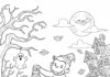 Curious George Halloween Coloring Page to Print Out