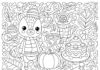 Cute Autumn Coloring Page