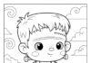 Cute Frankenstein Coloring Page to Print and Color