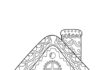 Cute Gingerbread House Coloring Page