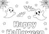Cute Happy Halloween Coloring Page