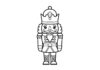 Cute Kawaii Nutcracker Coloring Page