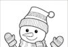 Cute Snowman Coloring Page