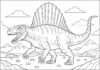 Dimetrodon Picture to Print Out and Color