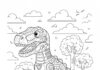DinoCore Coloring Page to Print Out and Color