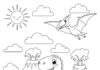 Dinosaur Coloring Page for Kindergarten