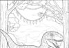 Dinosaur Picture to Print Out and Color: Velociraptor