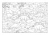 Dinosaur Habitat Coloring Page to Print Out and Color