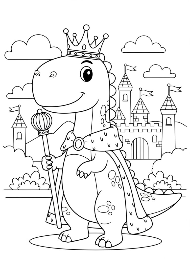 Dinosaur King Coloring Page to Print Out and Color