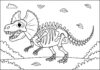 Dinosaur Skeleton Coloring Page