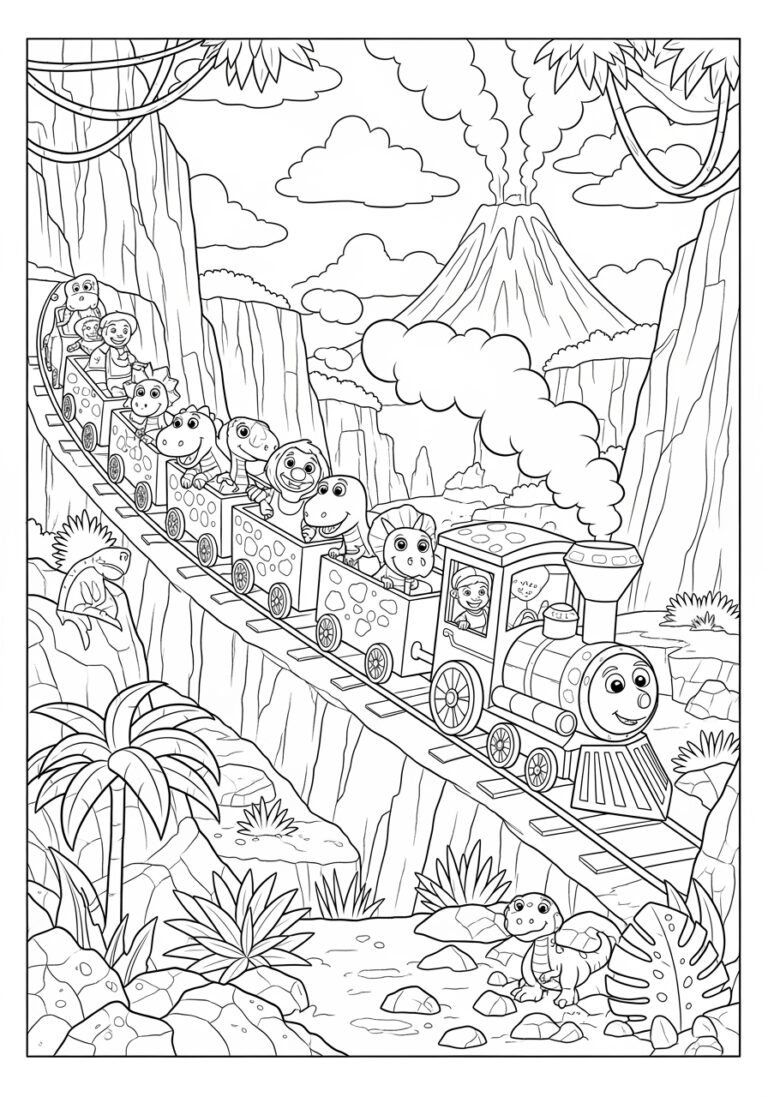 Dinosaur Train Coloring Page to Print and Enjoy