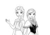 Disney Coloring Page Frozen Elsa and Anna