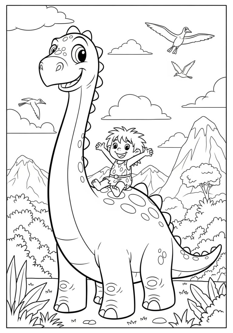Disney Dinosaur Coloring Page