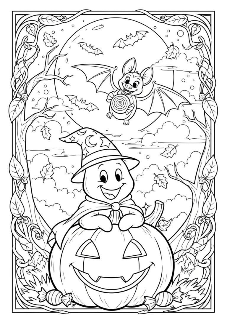 Disney Halloween Coloring Page Printable