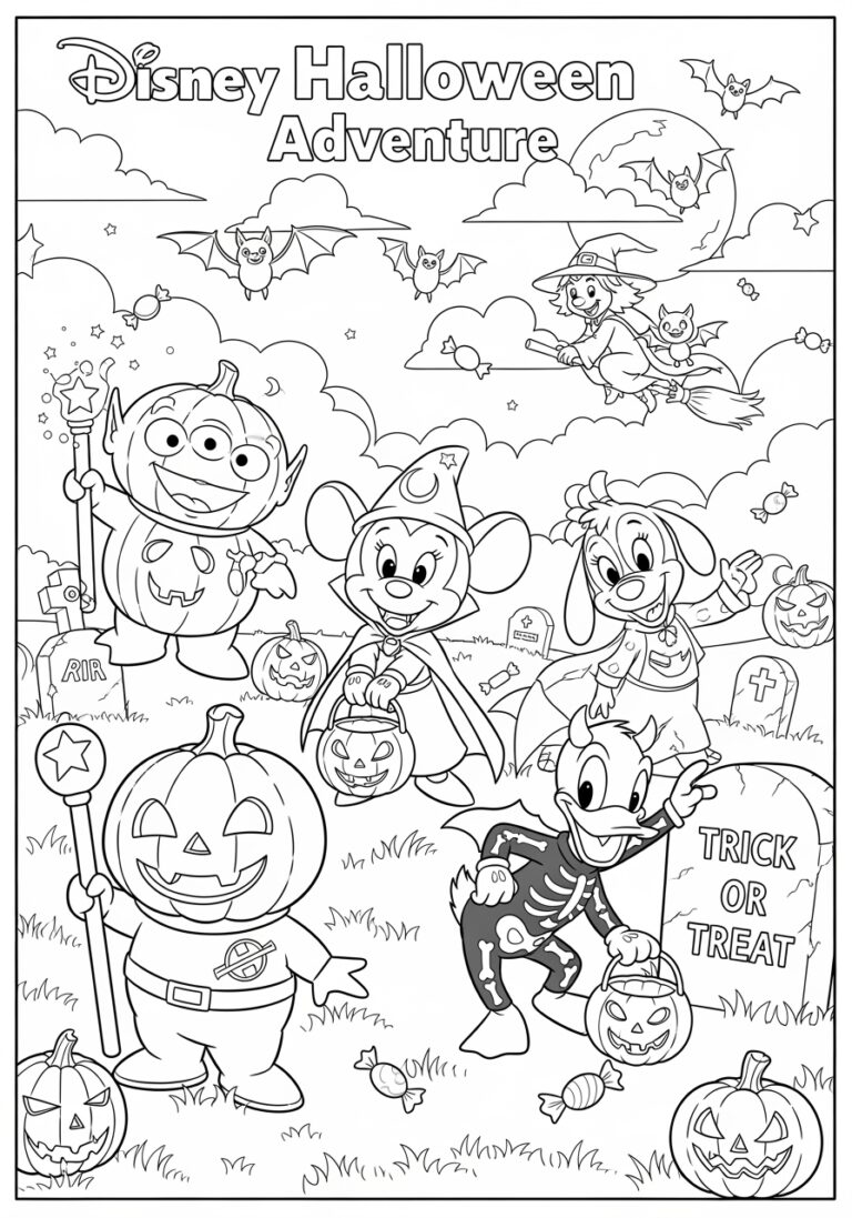 Disney Junior Halloween Coloring Page Disney Junior Halloween Coloring Page