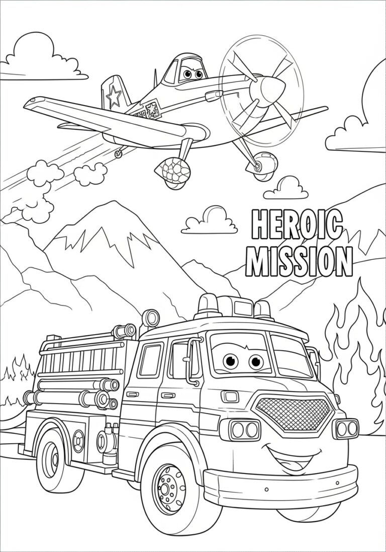 Disney Planes: Fire & Rescue Coloring Page