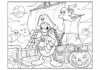 Donald Duck Halloween Coloring Page