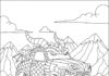 Dragon Monster Truck Coloring Page