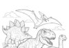 Drawing of Dinosaur Printable