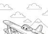 Dusty Plane Coloring Page to Print Out and Color