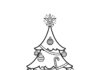 Easy Christmas Tree Coloring Page