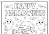 Easy Cute Halloween Coloring Page